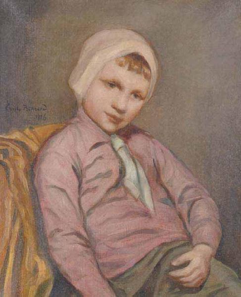 Emile Bernard sitting boy oil painting picture